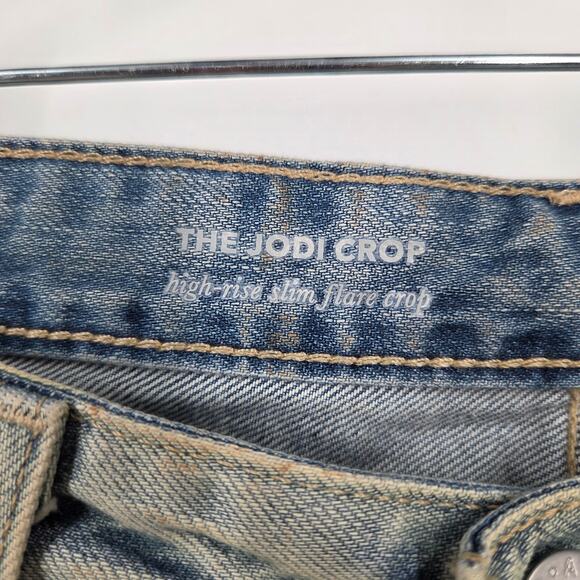 Ag Adriano Goldschmied Jeans 28 Womens Jodi Crop Acid Dirt Wash Denim Cotton - Picture 4 of 9